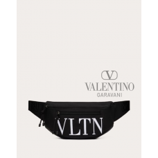 Buy fake valentino canada outlet Vltn Nylon Belt Bag for Man in Black/white