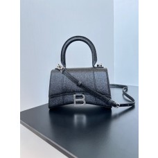 Balenciaga Hourglass Small Handbag 19CM Black
