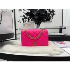 Chanel Flap Bag 22cm AS3386 Lambskin Leather Rose