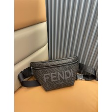 Fendi Belt Bag Black Ff Fabric Belt Bag