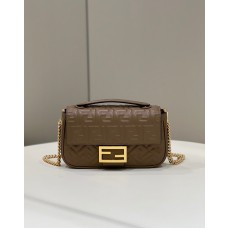 Fendi Iconic Baguette Medium Shoulder Bag 8BR793 Brown