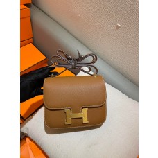Hermes Constance 19 Bag Epsom Leather Brown
