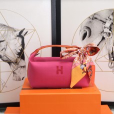 Hermes Trousse Bride-A-Brac Cosmetic Bag Pink