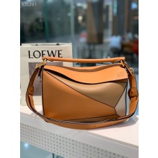 Loewe Puzzle Edge Bag Calfskin 29CM Brown Khaki