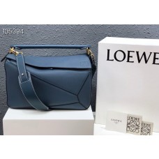 Loewe Puzzle Edge Bag Calfskin 29CM Dark Blue