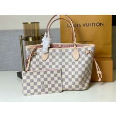 Louis Vuitton Neverfull Handbag Small Damier Ebène N41362 Beige